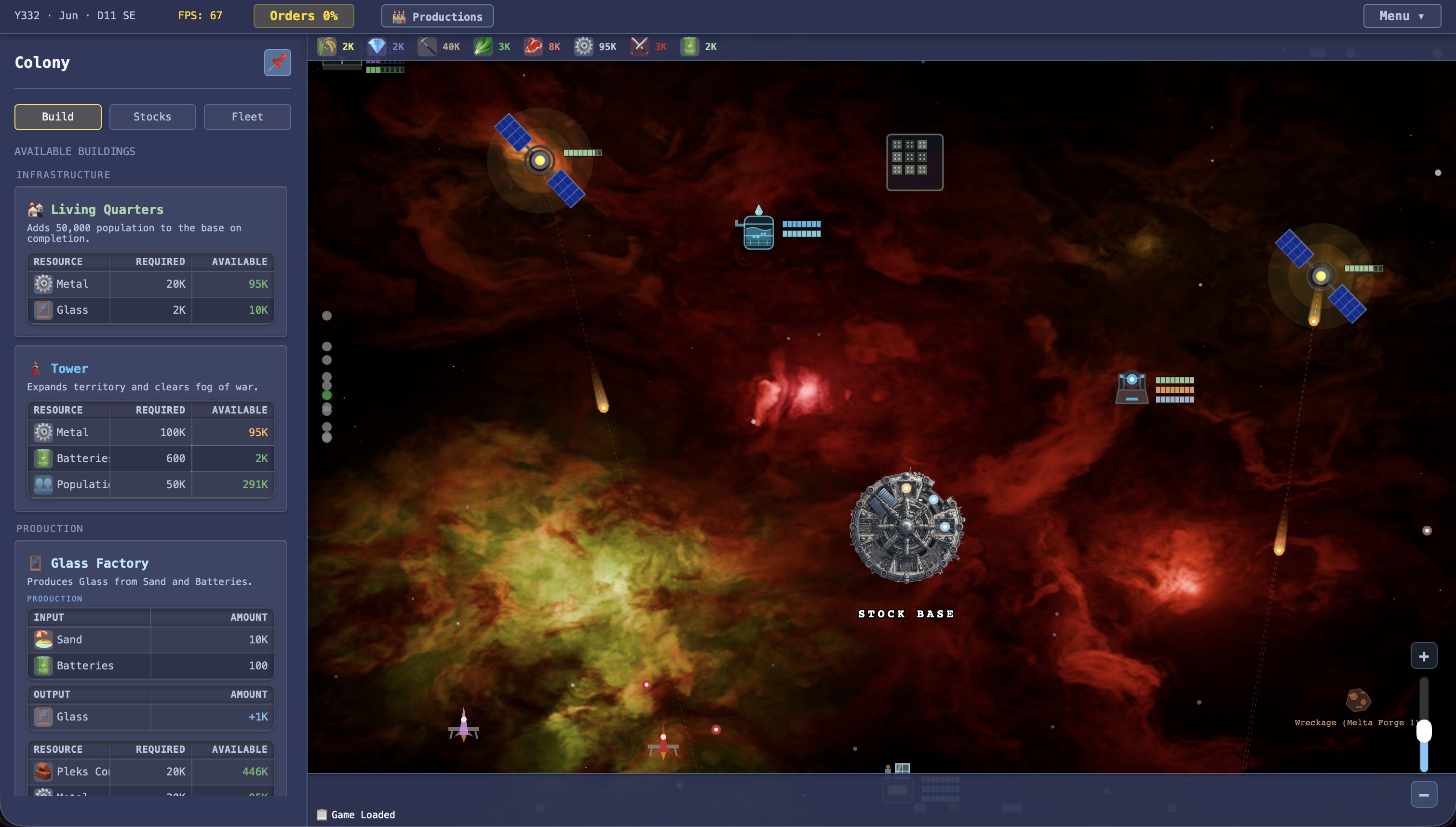 Loca Deserta Settlers Gameplay: Warp-Basis und Produktionsketten