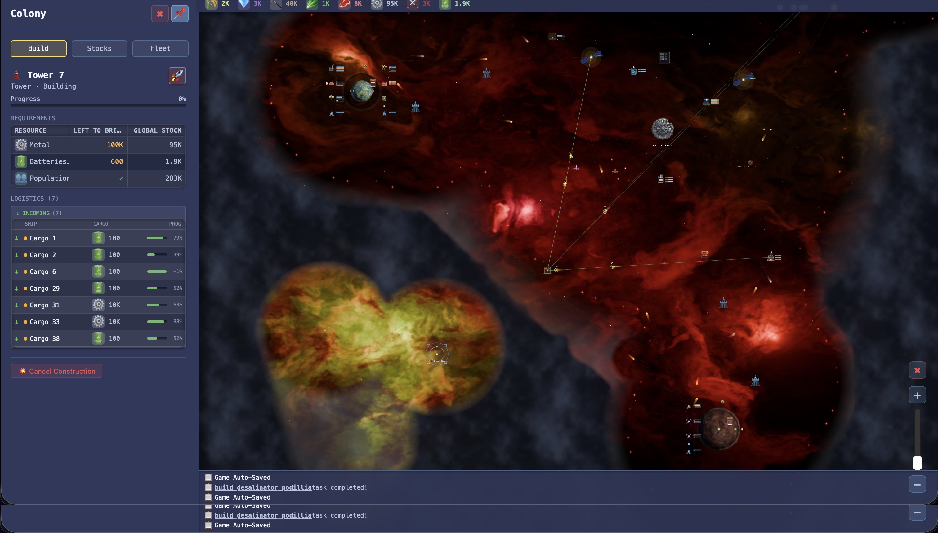 Loca Deserta Settlers Gameplay: Planeten und Kolonisation